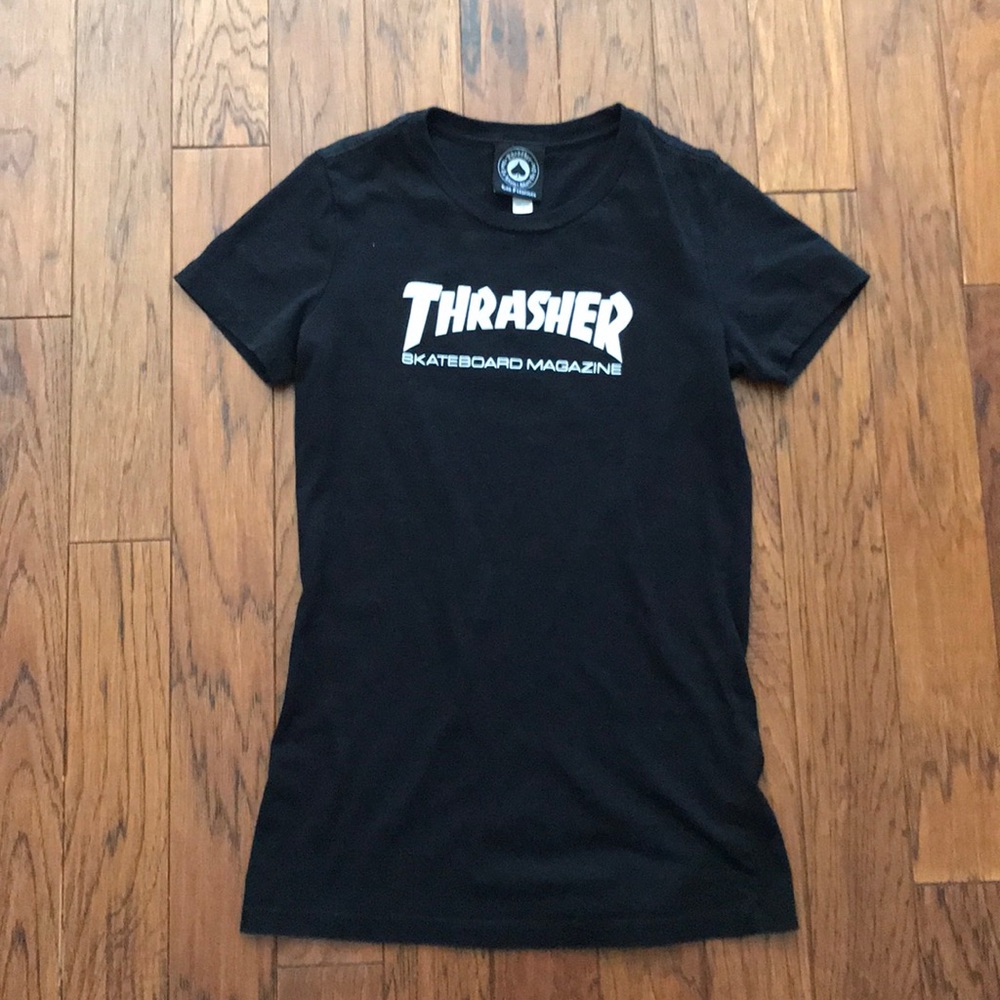 THRASHER women’s black t-shirt